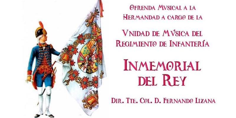 La Unidad del Regimiento de Infantería Inmemorial Nº 1 ofrece un concierto de marchas procesionales en la basílica San Miguel