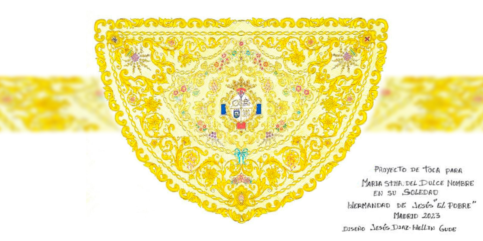 La Hermandad de Jesús El Pobre anima a colaborar en la toca sobremanto para regalar a María del Dulce Nombre