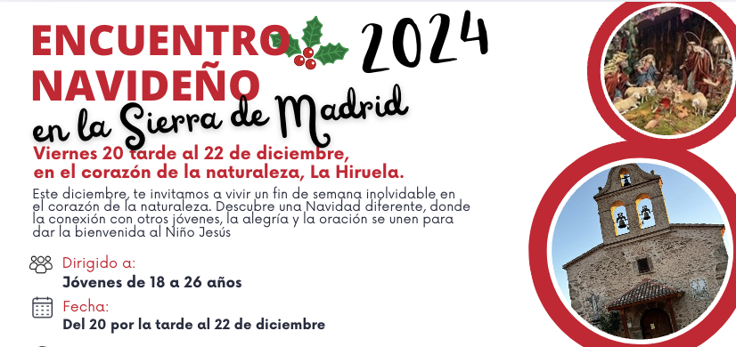 Cáritas Madrid invita a los jóvenes a vivir «una Navidad de encuentro, reflexión y aprendizaje» en la sierra de Madrid