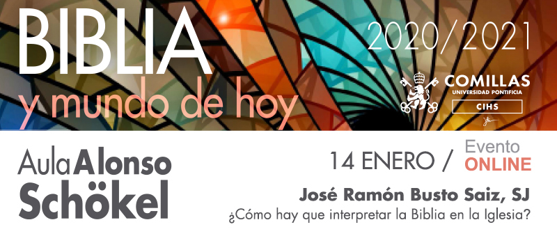 José Ramón Busto explica en el aula Alonso Shökel cómo hay que interpretar la Biblia en la Iglesia