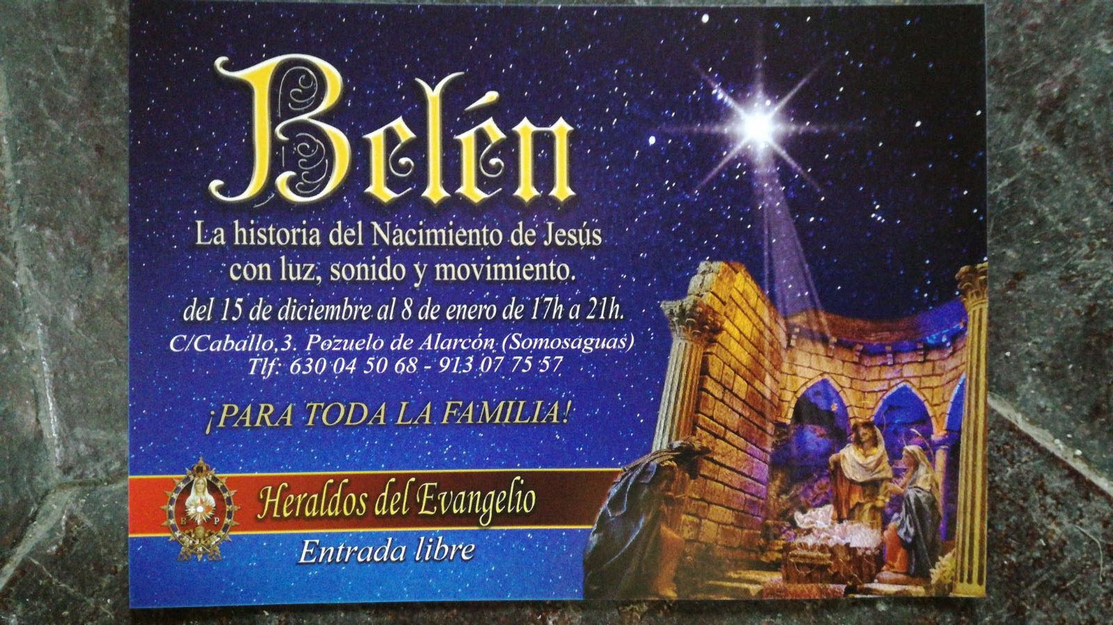 Los Heraldos del Evangelio inauguran su Nacimiento