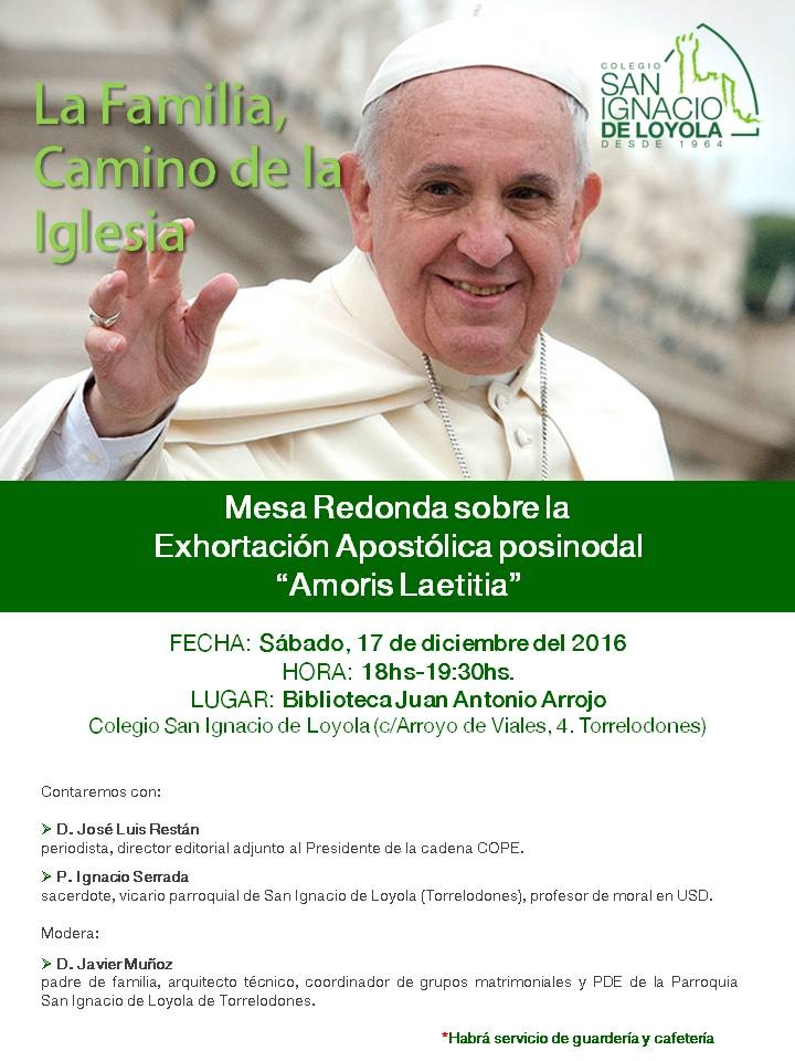 Mesa redonda sobre la 'Amoris Laetitia' en el colegio San Ignacio, de Torrelodones