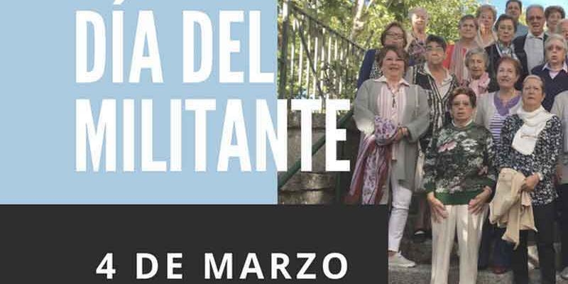 El domingo 4 de marzo el centro de Madrid de Hermandades del Trabajo celebra el Día del militante