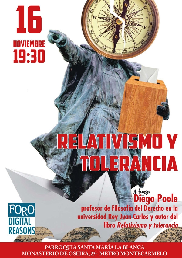 Santa María la Blanca de Montecarmelo acoge una conferencia sobre relativismo