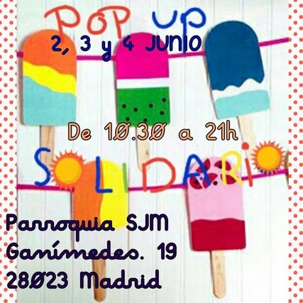 Mercadillo solidario en San Josemaría Escrivá de Balaguer