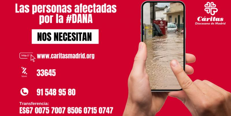 La Iglesia en Madrid unida en oración y ayuda con Valencia y Albacete en su labor de asistencia a las personas afectadas por la DANA