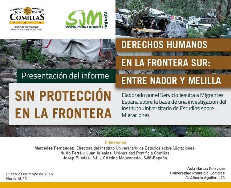 La Universidad Pontifica de Comillas acoge la presentación de un informe sobre la Frontera Sur