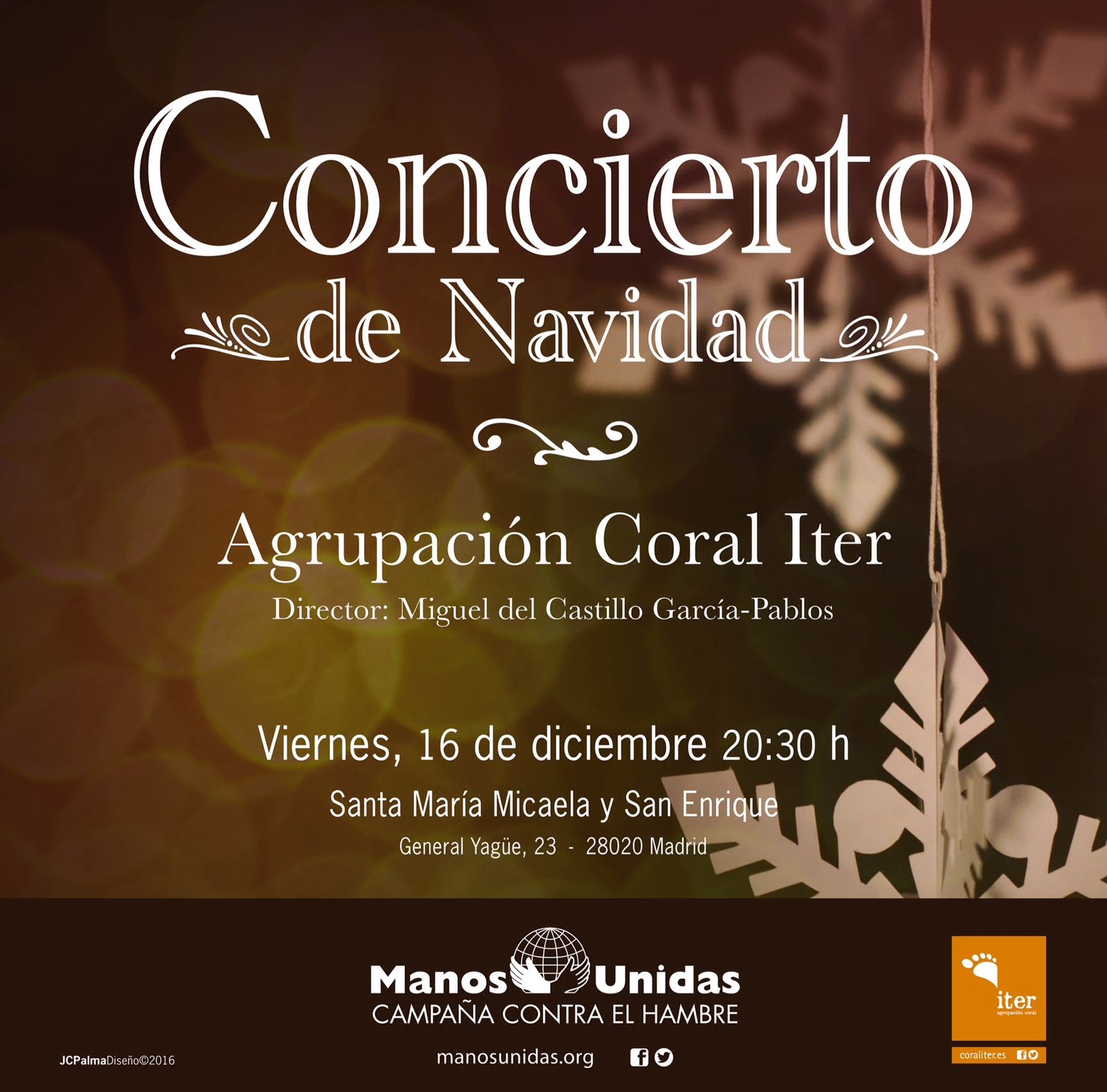 Concierto benéfico de Navidad a favor de Manos Unidas en Santa Micaela y San Enrique