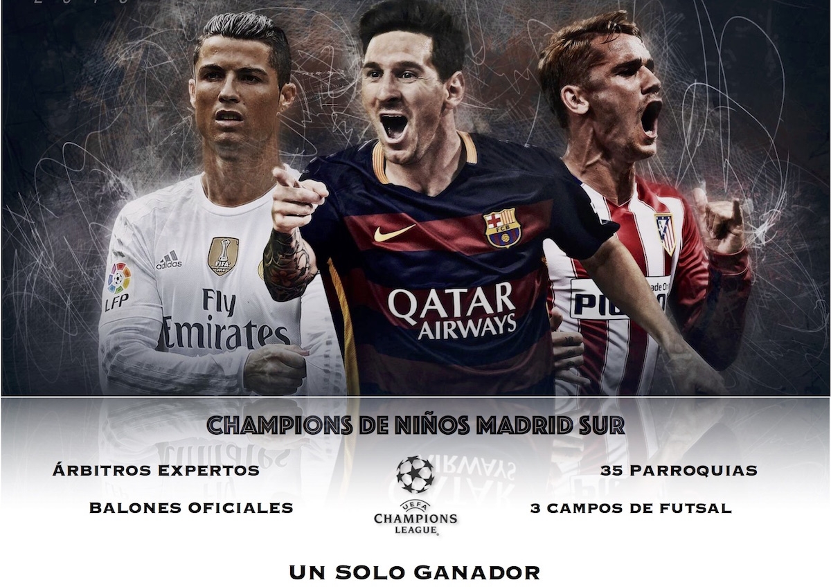 Las parroquias de la Vicaría V celebran la Champions de niños Madrid Sur