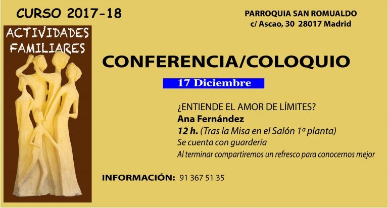 Ana Fernández habla del amor en la escuela de padres de San Romualdo