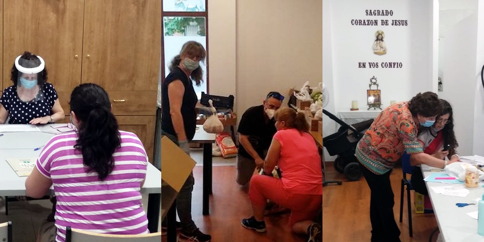 Más de 180 familias reciben ayuda desde Santa Inés de Villaverde Alto durante la pandemia