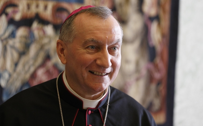 El secretario de Estado vaticano, cardenal Parolin, visita la Conferencia Episcopal Española