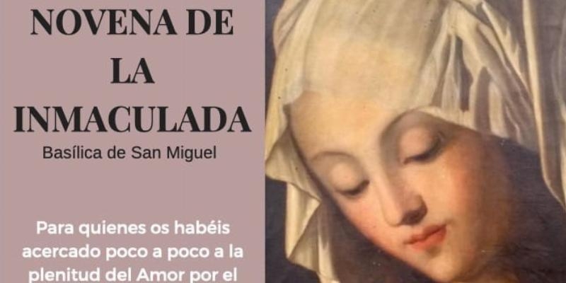 La basílica de San Miguel prepara con una novena la fiesta de la Inmaculada