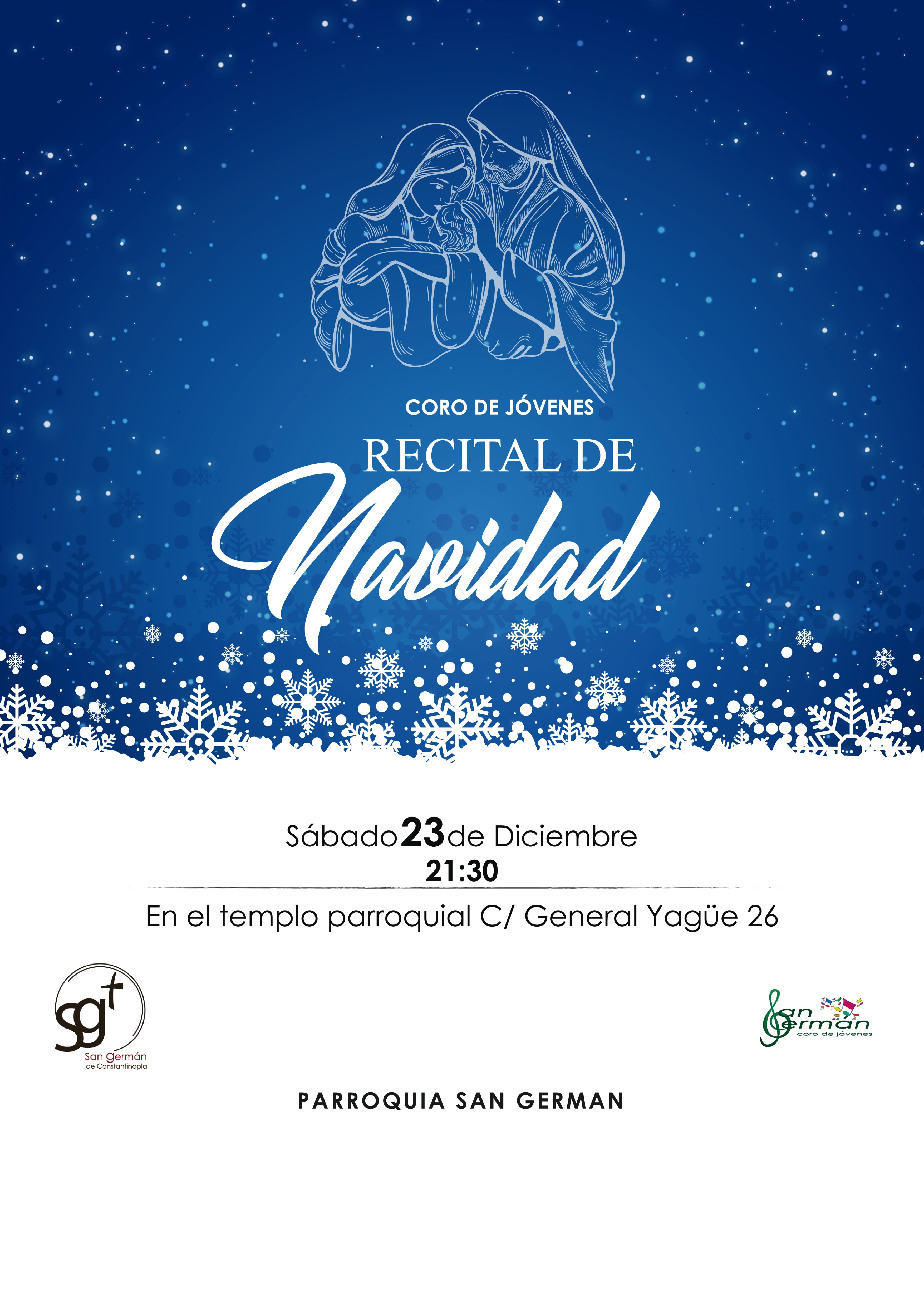 El coro de jóvenes de San Germán ofrece un recital de Navidad