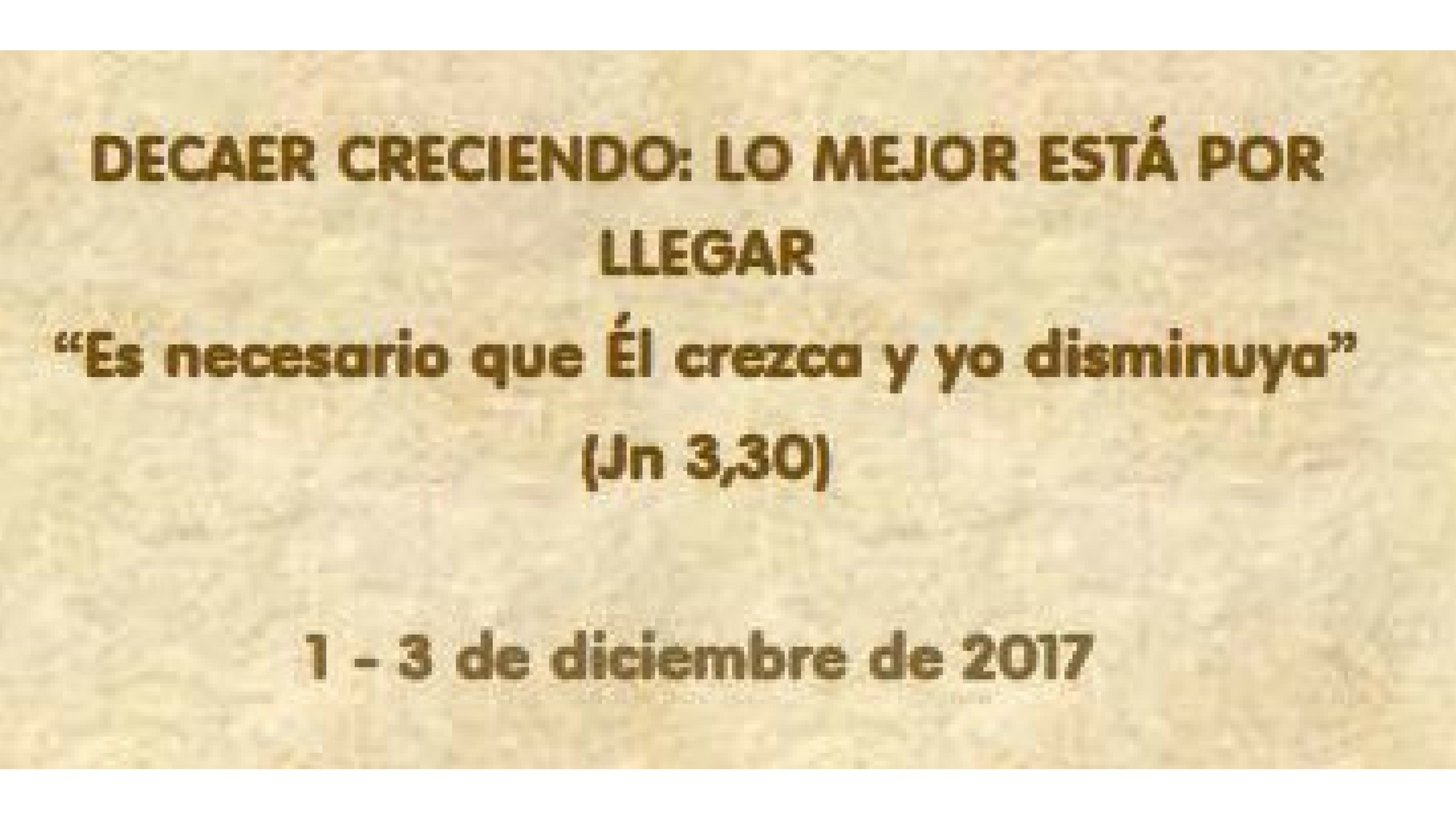 Abierto el plazo de inscripción para la segunda edición de las jornadas Decaer creciendo, del 1 al 3 de diciembre