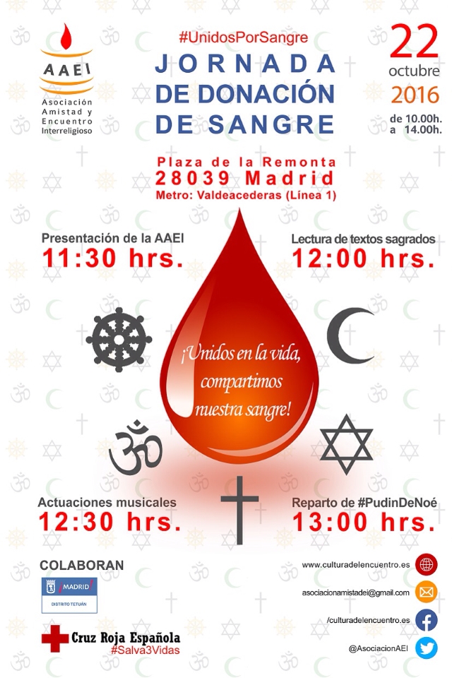 Creyentes de distintas religiones se unen para donar sangre