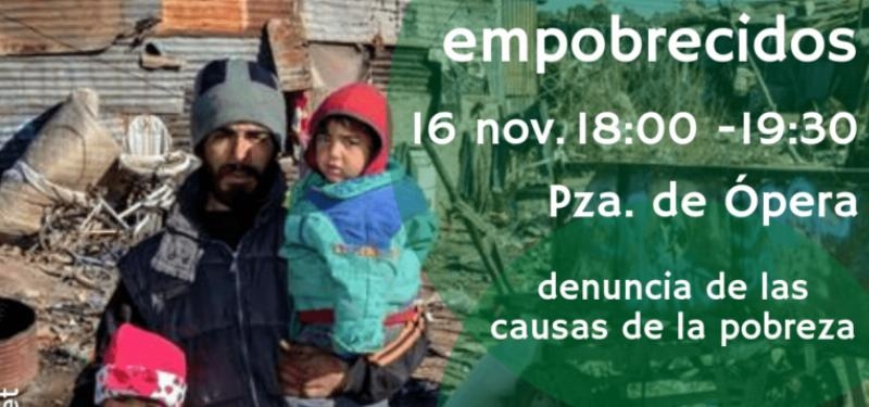 Encuentro y Solidaridad representa 'Empobrecidos: acción solidaria contra las causas de la pobreza'