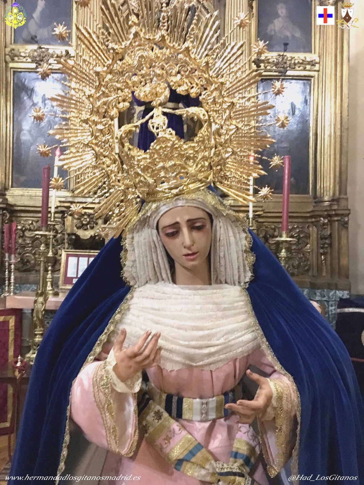 Triduo en honor a la Virgen de las Angustias en la iglesia del Carmen y San Luis
