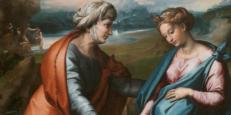 El capellán de Derecho impone el escapulario en la solemnidad de la Visitación