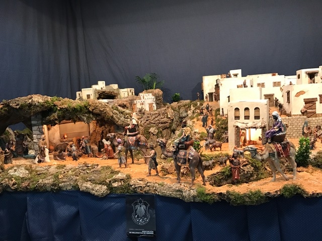 Belén de interés cultural en la basílica de la Concepción de Goya