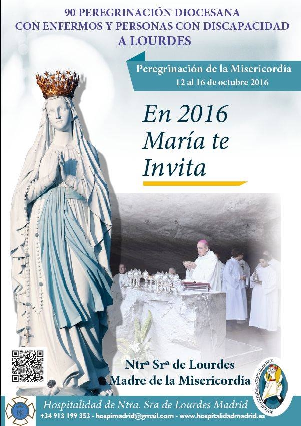 Abierto el plazo para inscribirse online a la 90 Peregrinación diocesana con enfermos y personas con discapacidad a Lourdes