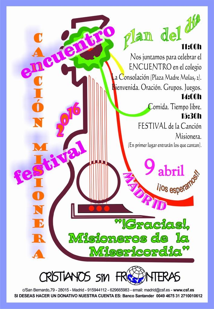 Encuentro y festival de la Canción Misionera en el colegio de la Consolación