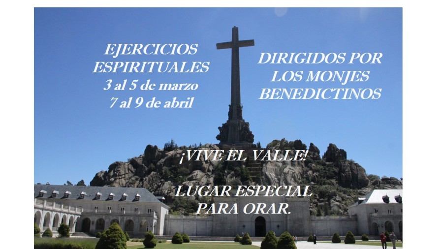 Los monjes benedictinos imparten dos tandas de ejercicios en el Valle de los Caídos