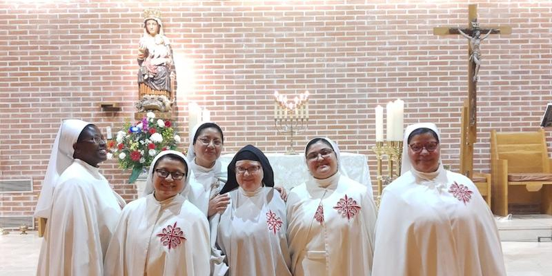 Tres novicias profesan este viernes sus primeros votos en el Monasterio Cisterciense de Calatrava, en Moralzarzal