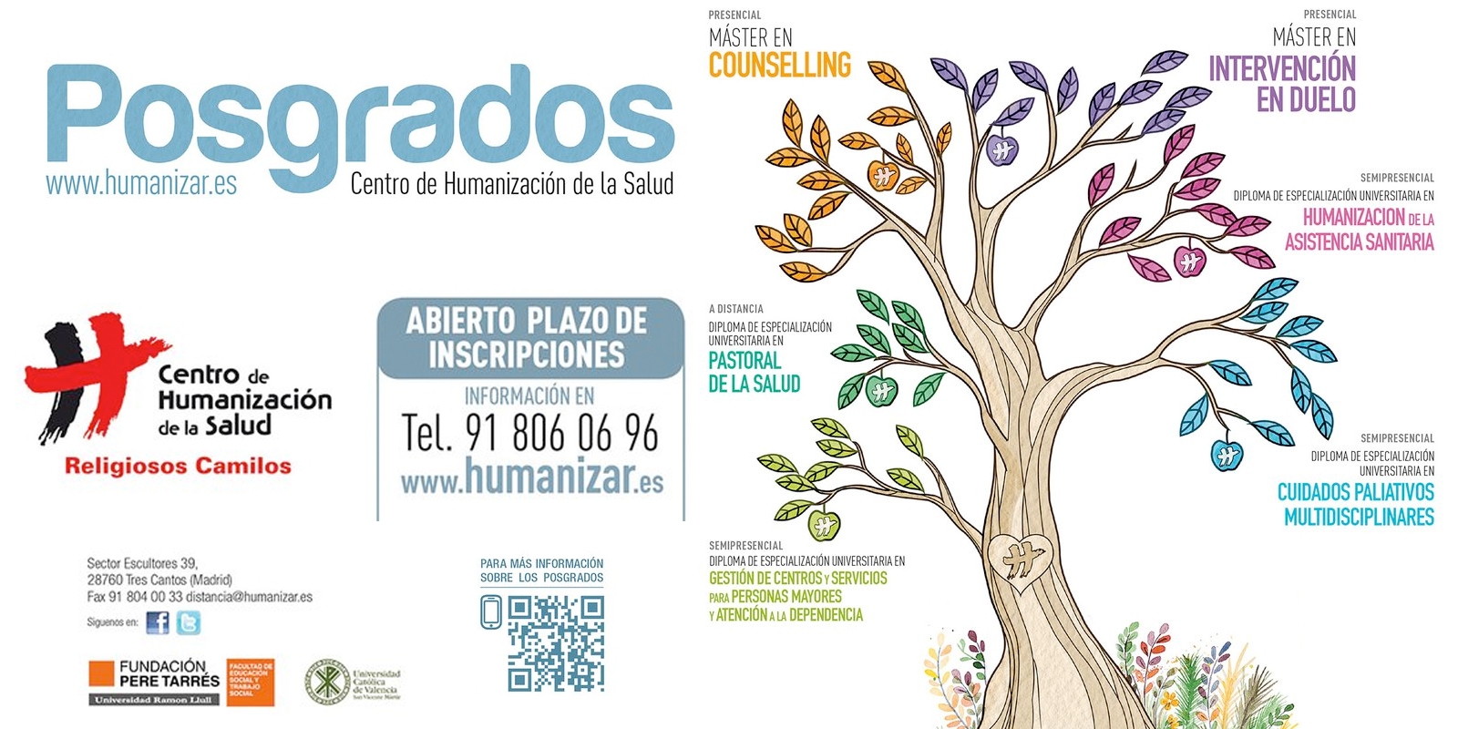 El Centro de Humanización de la Salud abre el plazo de inscripción para los Máster y Posgrados