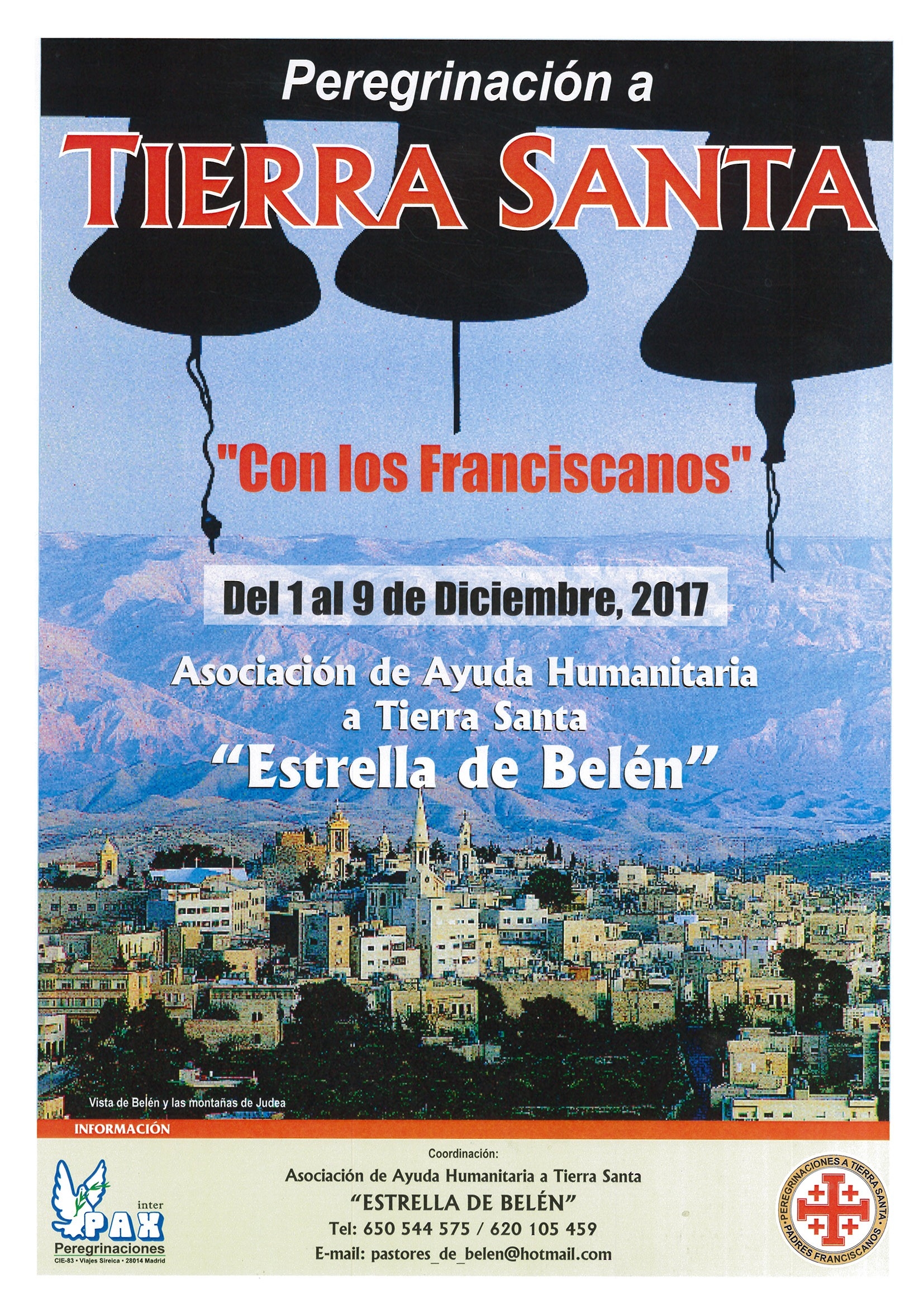 La asociación 'Estrella de Belén' organiza una peregrinación a Tierra Santa