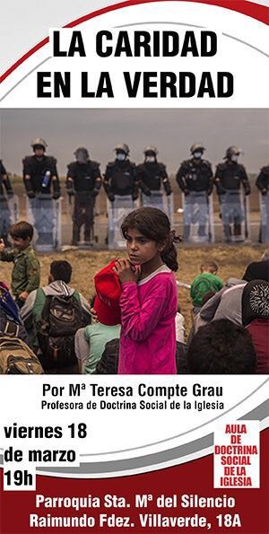 María Teresa Compte habla de Doctrina Social de la Iglesia en la parroquia Santa María del Silencio