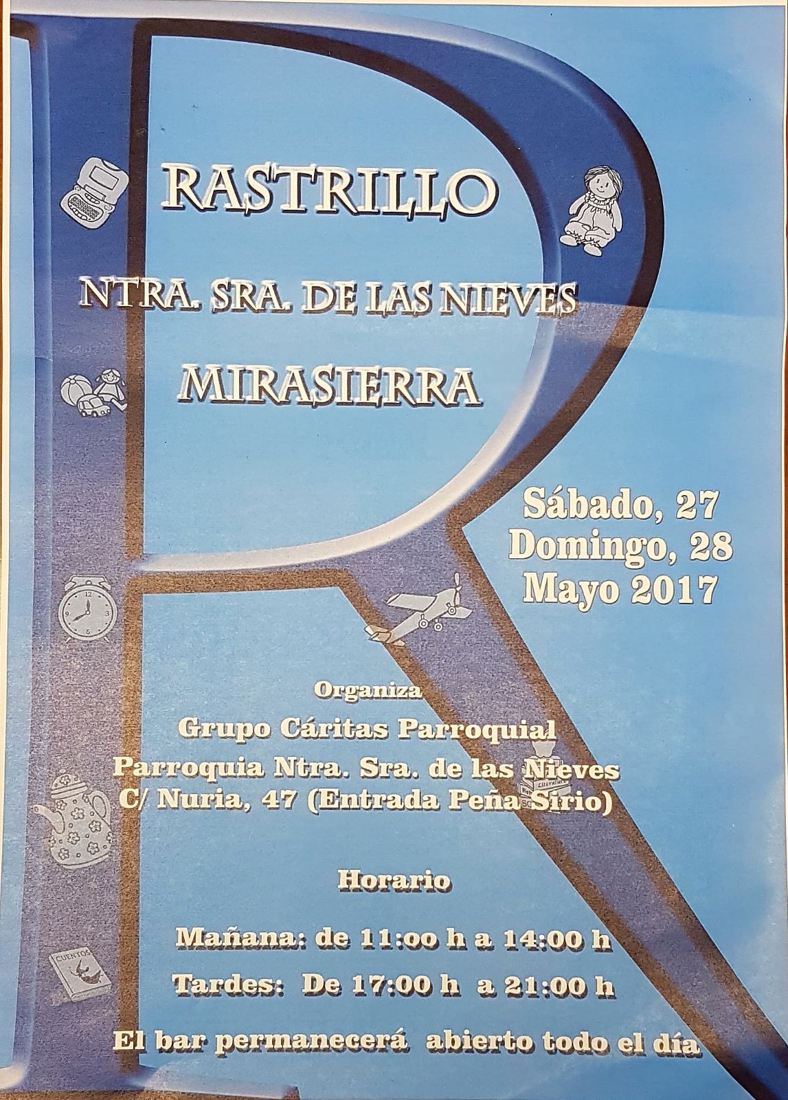 Nuestra Señora de las Nieves acoge un rastrillo a beneficio de Cáritas