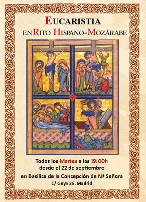 Eucaristía en rito Hispano-Mozárabe en la Basílica de la Concepción de Nuestra Señora