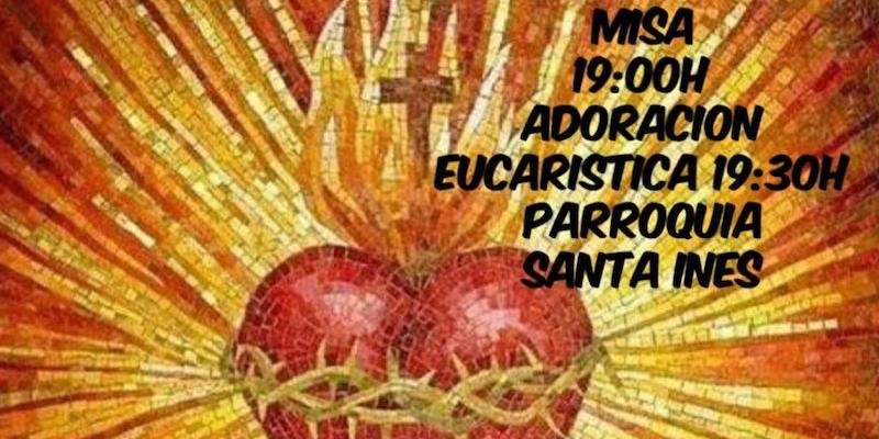 Santa Inés de Villaverde Alto conmemora la festividad del Sagrado Corazón de Jesús con una solemne Eucaristía
