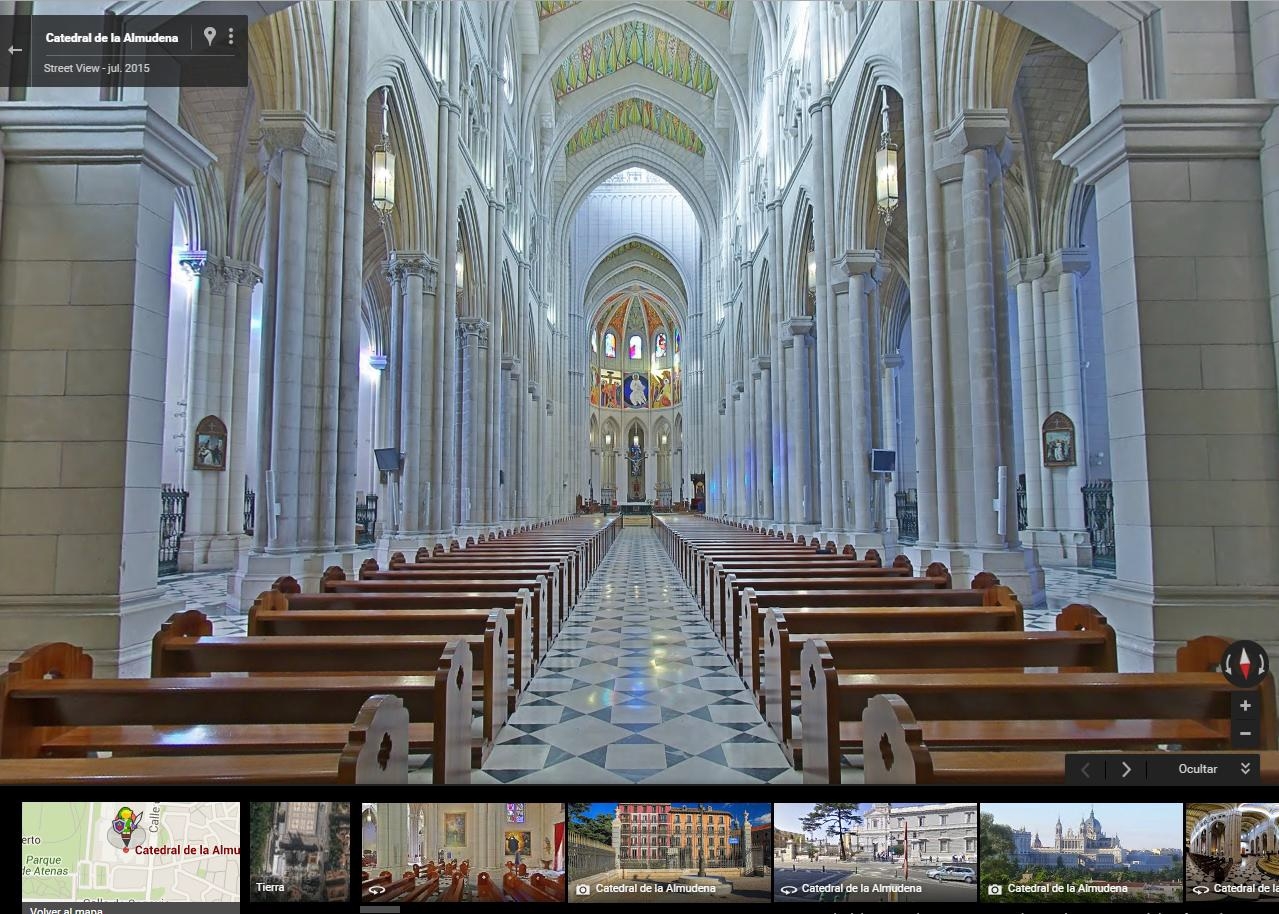 La Almudena ya puede visitarse de forma virtual mediante Google Maps