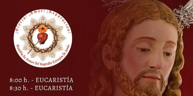 La Guardia de Honor celebra el primer viernes de mes con un amplio programa de cultos en honor al Sagrado Corazón