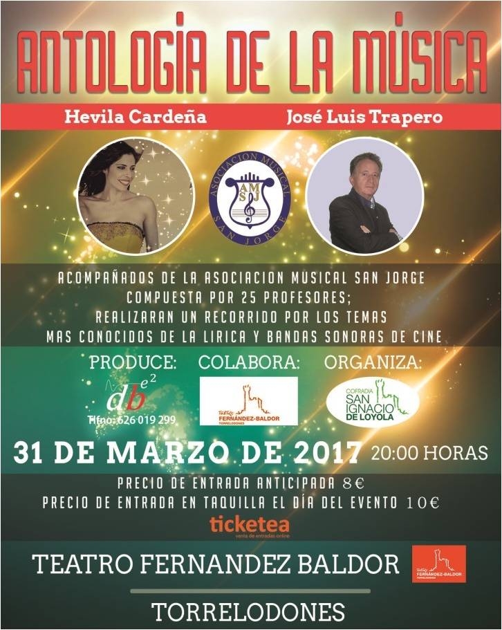 El teatro Fernández Baldor acoge una Antología de la música