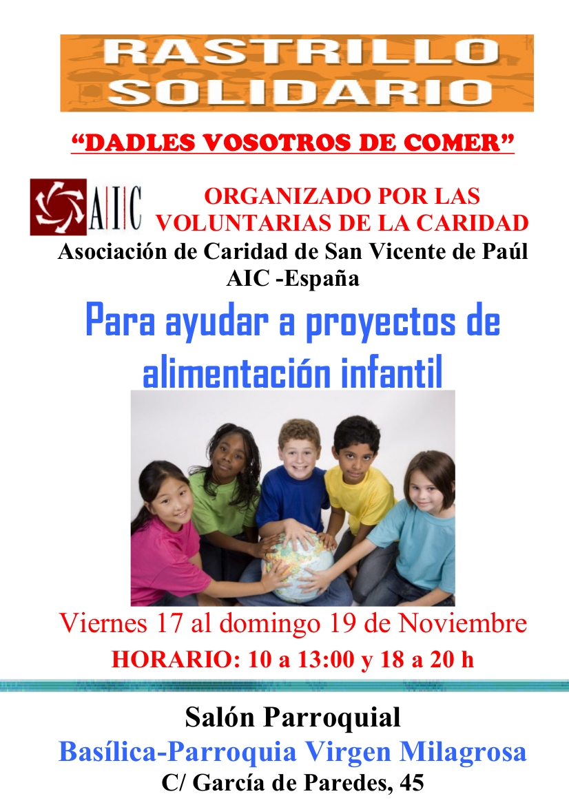 Las voluntarias de AIC organizan un rastrillo solidario en La Milagrosa