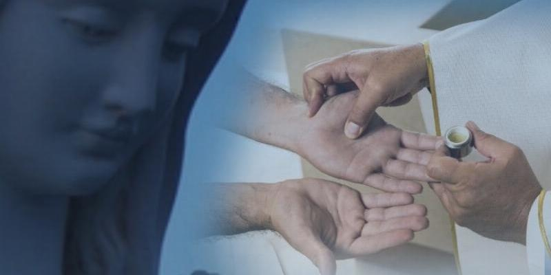 San Sebastián Mártir de San Sebastián de los Reyes reza por los enfermos en la festividad de la Virgen de Lourdes