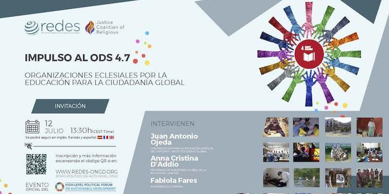 REDES organiza un webinar con el tema 'Organizaciones eclesiales por la Educación para la Ciudadanía Global'