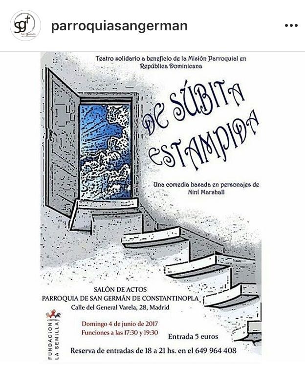 Teatro solidario en San Germán a beneficio de las misiones