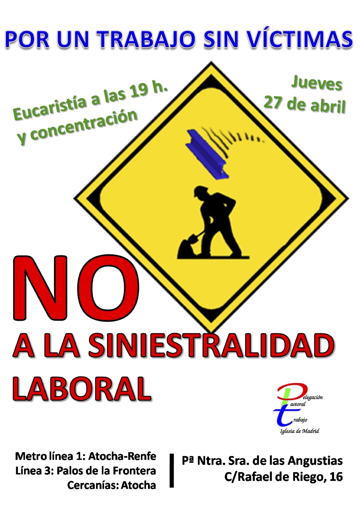 Pastoral del Trabajo celebra el Día Mundial de la Seguridad y la Salud en el Trabajo
