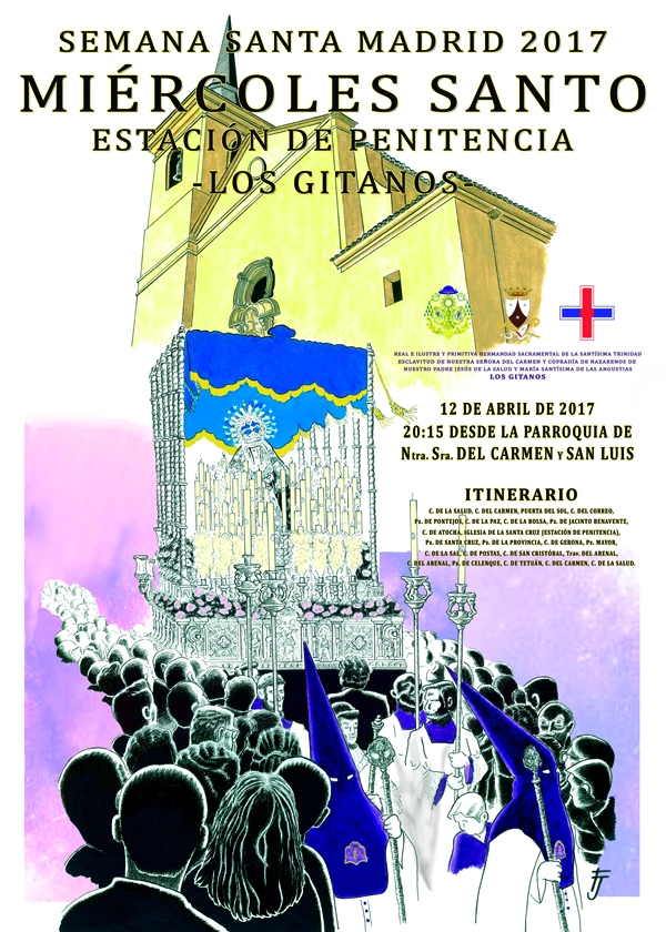 La hermandad de 'Los Gitanos' presenta el cartel de su Estación de Penitencia de la Semana Santa 2017