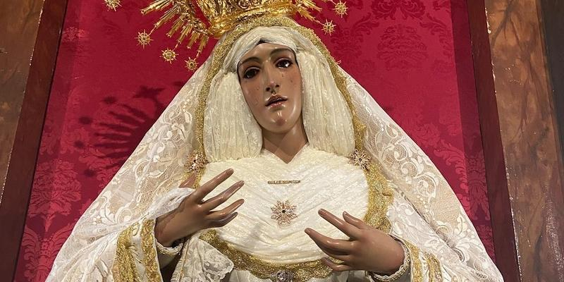 La Hermandad de Jesús El Pobre da a conocer los cultos en honor a María Santísima del Dulce Nombre en su Soledad