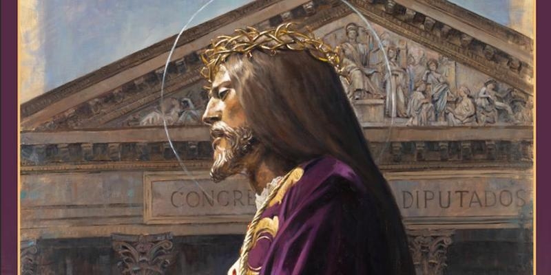 Raúl Berzosa explica el cartel que ha realizado para anunciar la Semana Santa 2020 de la archicofradía Jesús de Medinaceli