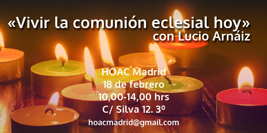 La HOAC celebra un retiro este sábado