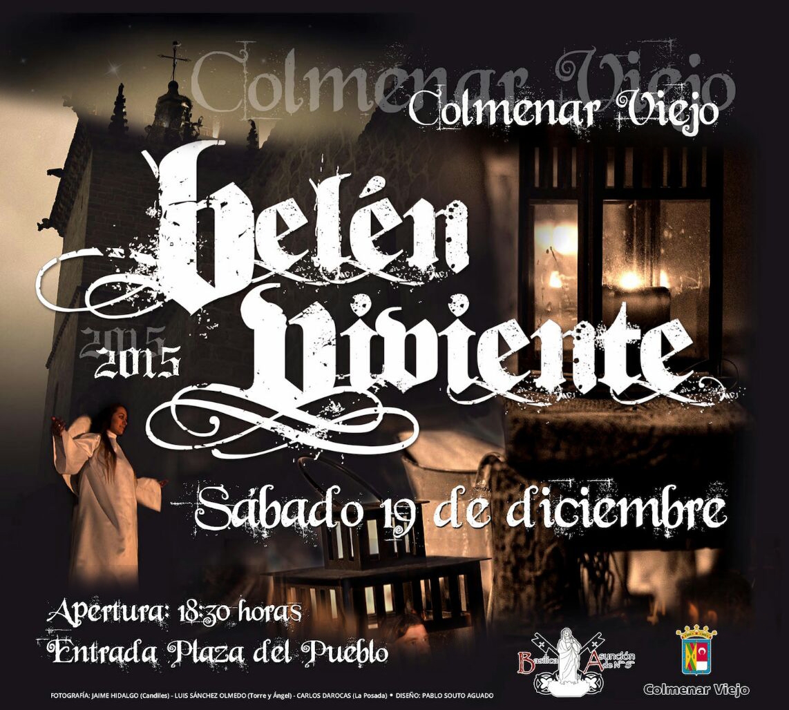 Representación de un Belén viviente en la basílica de Colmenar Viejo