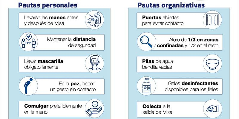 Numerosas zonas de la diócesis recuperan mayores restricciones de aforo por el aumento de la incidencia del coronavirus