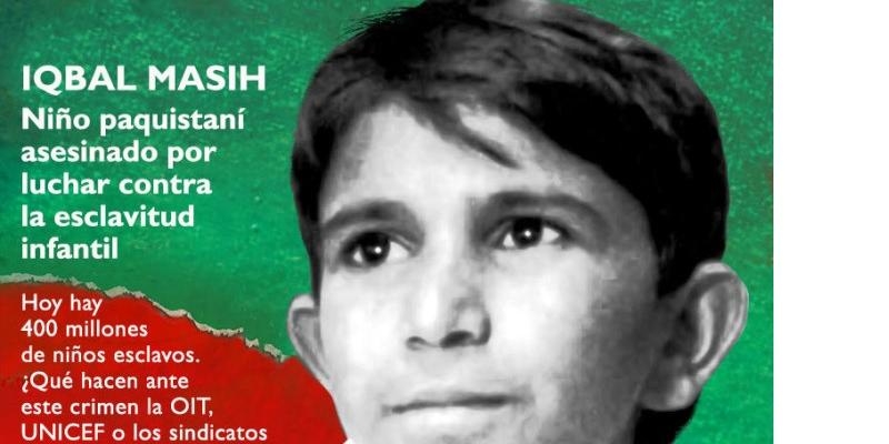 El Movimiento Cultural Cristiano recuerda que el 16 de abril se celebra el Día Internacional contra la esclavitud infantil