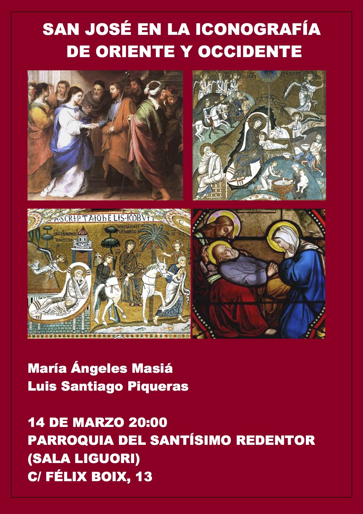 'San José en la iconografía de Oriente y Occidente', a estudio en la parroquia Santísimo Redentor